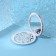 Folding mirror "flowers", d = 7.5 cm, pink color