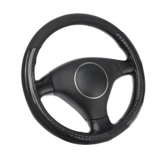 Torso steering wheel, pu, perforation, size 38 cm, black carbon insert, black