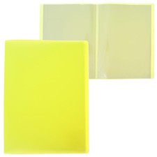 Folder with 30 A4, 500 μm inserts, calligrata, neon, yellow