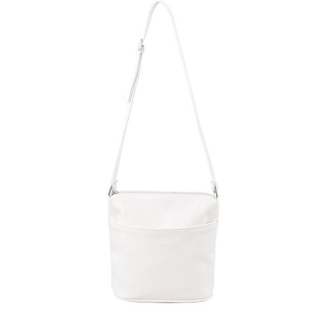 Cross-Bodi bag, lightning department, 2 outer pockets, white color