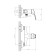 Decoroom DR21056 shower mixer, single -leaf, without spout, watering can, chrome