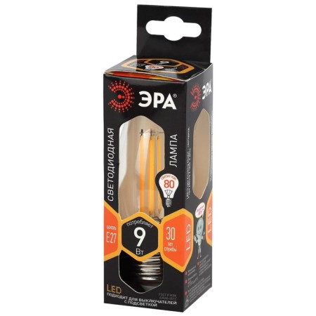 Filament era “candle”, 9 watts, E27, 1170 lm, 2700k, glow warm white-3