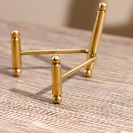 Trio stand "Brass" Brass 7x4x3 cm-6