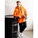 Hoods for the boy "Happy", height 164 cm, orange color