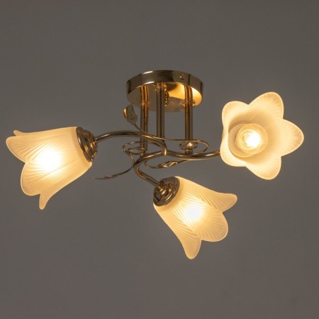 Olana chandelier 3he27 40W gold 43x43x18 cm Bayerlux-2