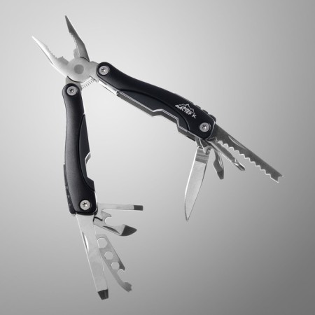 Multitul 9V1 in a case, black hilt, 9x3.5x2.5cm