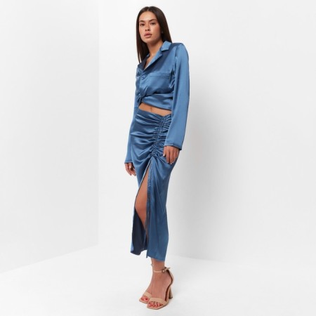 Women's skirt on the Mist: Classic Collection p. 42, blue color-1