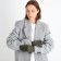 Gloves are female, dimensionless, without insulation, khaki color