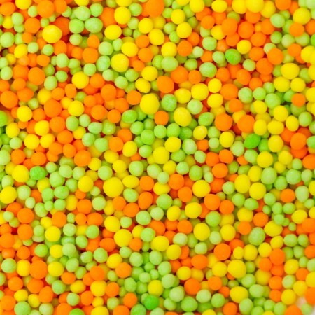 Confectionery Sprinking "Blinking Balls"^ Green, Yellow, Orange, 20 g
