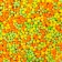 Confectionery Sprinking "Blinking Balls"^ Green, Yellow, Orange, 20 g