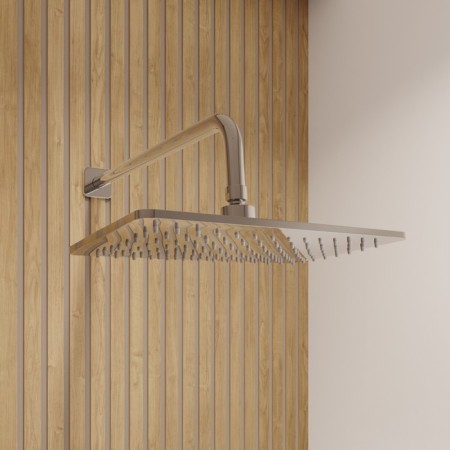 The shower system of hidden installation of IDDIS SLIDE, with a tropical shower and a hand shower-3