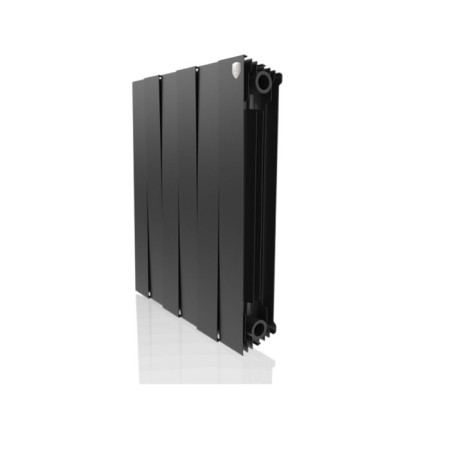 Bimetallic radiator Royal Thermo Pianoforte/Noir Sable, 500 x 100 mm, 6 sections, graphite