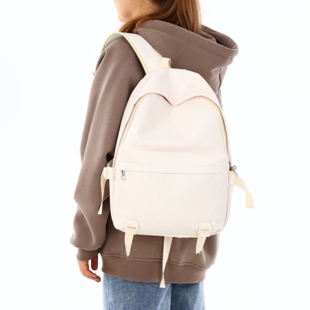 Youth backpack on lightning, 3 pockets, white color-1