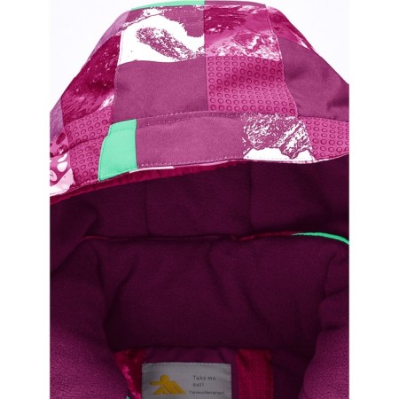 Ski costume for a girl, height 152 cm, raspberry color-20