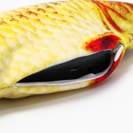 A toy for cats "crucian carp" with a moving tail and with a USB-ship, 28 cm-3