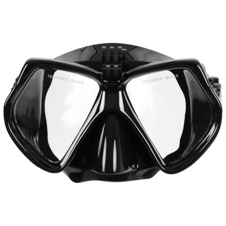 ONLYTOP diving mask with a camera mount, black color-3