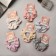 Hair elastic band "Orbit" Summer butterflies, 10 cm, mix