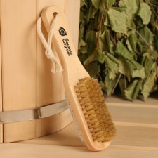Wooden brush, bilateral with pumice