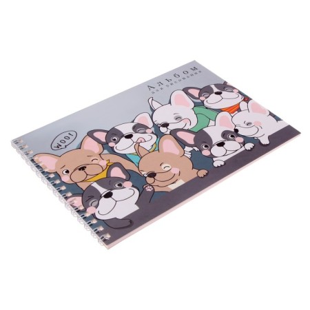 Album for drawing A5, 32 sheets on the crest "Friends", covered cardboard, block 100 g/m²-1