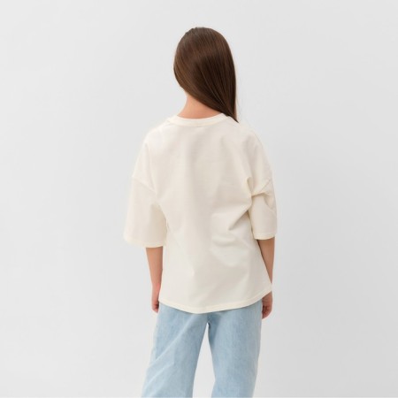 T -shirt Children's Minaku Milk color, height 104 cm-3