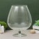 Vase "Brandy" glass on the leg h = 35x29.5cm, d = 16.5cm, v = 12 l 2525 transparent