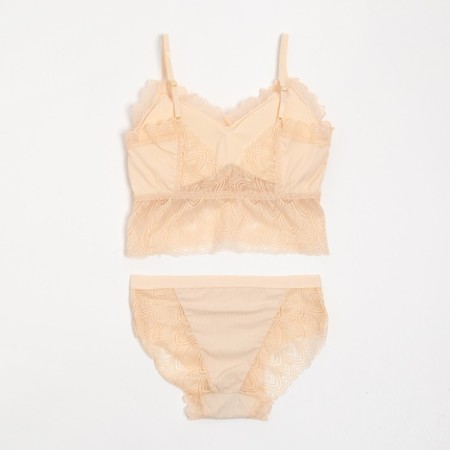 Female set (top, panties) Milk color, size 42-44-5
