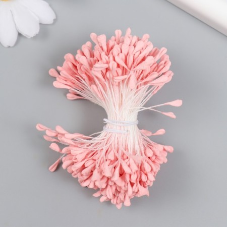 Stamens for flowers "pink" set 360 pcs length 6 cm
