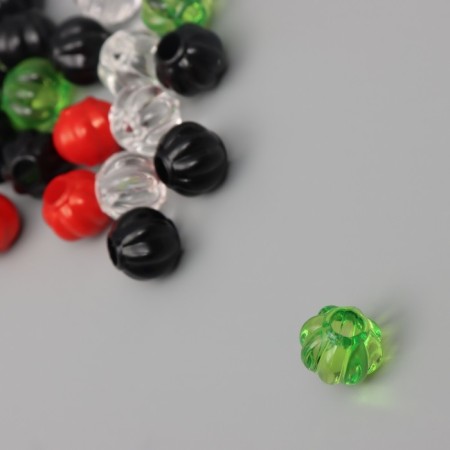 Beads for creativity plastic "Shar with slices" Summer mix set 20 g 1.1x1.1x1.1 cm-2