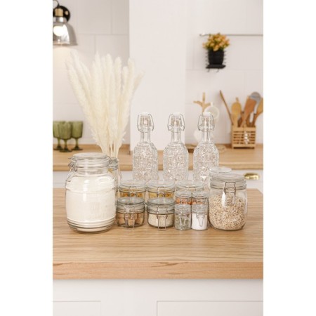 Glass jar for spices with a boiler lock of the Optima, 50 ml, 6.5 × 4.5 × 6 cm-4