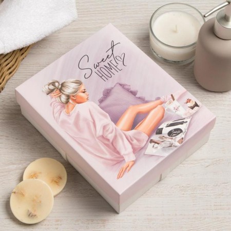 Set of terry napkins "Sweet Home" 30x30 cm -5pcs, 100% HL, 340g/m2-4