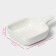 Ceramic sauce with the handle of the frying pan, 50 ml, 10.5 × 7.2 cm, white color