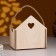 Kashpo wooden 17 × 12 × 17.5 cm envelope "Tolstopuz", handle rope, natural