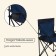 Tourist chair maclay, with a cup holder, 50x50x80 cm, blue color
