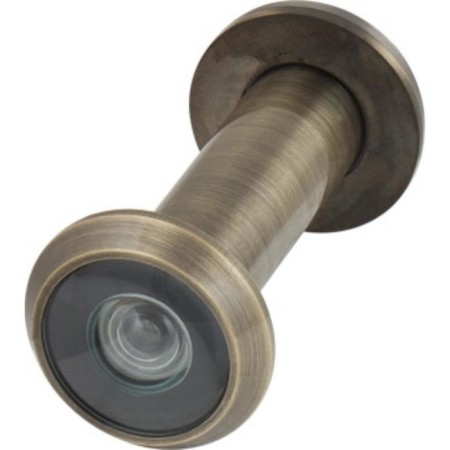 Door eye, glass optics DVG2, 16/55x85 AB, bronze color