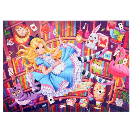Puzzles 2 in 1 "World of anime No. 4", 104 elements in each puzzle-1
