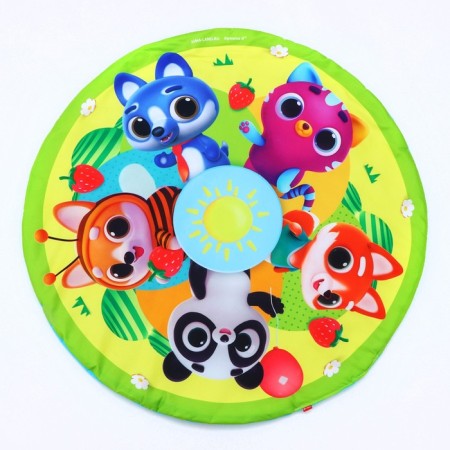 Developing rug with arcs "Funny kids", 85x85 cm, crush me-11