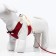 A set with a soft cage "cells", size S, leash, 120 x 1.5 cm, og 28-62 cm, red