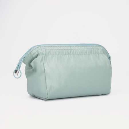 Cosmetic bag with lightning, mint color