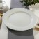 Porcelain plate flat Coral, d = 27.5 cm, white color