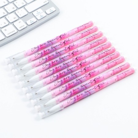 Ballpack Blue Paste 0.5 mm with a cap You are beautiful plastic-1