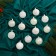Set of balls plastic D-6 cm, 12 pcs "Melody" Pattering Cod, White
