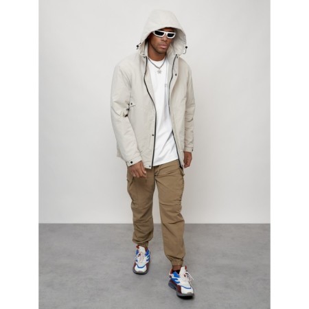 Male spring jacket, size 56, light gray color-11