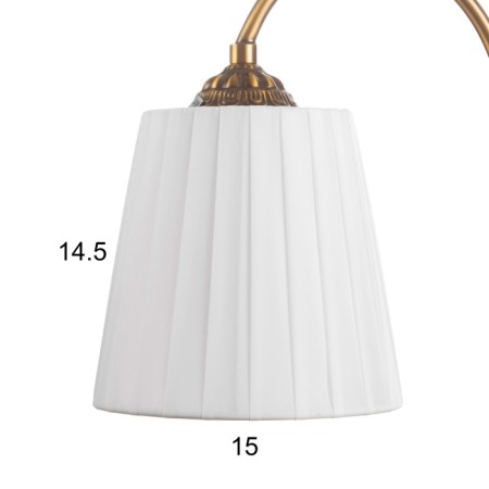 Sconces "Aurelia" 1x60wt base: e27 color: bronze, white 58x58x41cm-4