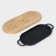 Grill pan, 37 × 16.5 cm, with handles, on a wooden stand