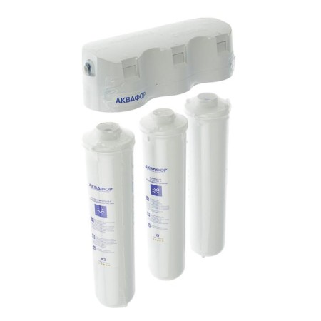 System for water filtering "Aquaphor" Crystal, K3/K2/K7, 26x9x35 cm, with a crane, 2.5 l/min-1