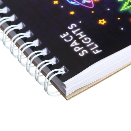 A6 sketchbook, 60 sheets on the crest on the short side of "in space", the cover coated cardboard, solid substrate, block 100 g/m²-2