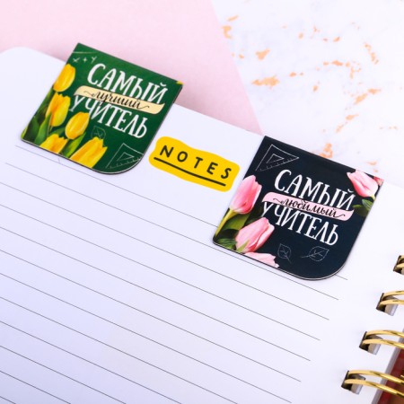 Magnetic bookmarks "Beloved Teacher", 4 pcs-4