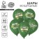 Latex ball 12 "" The strongest ", green pastel, set of 50 pcs.