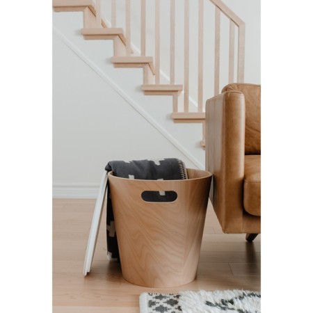 Stool Woodrow, 405 × 405 × 410 mm, color natural wood-11