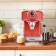 Coffee machine KitFort KT-7125-1, 1230-1465 W, 19 bar, 1.8 l, lane length 1 m, red
